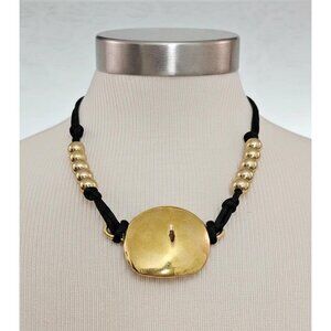 RLM Robert Lee Morris  Studio Brass Pendant Necklace Signed C655